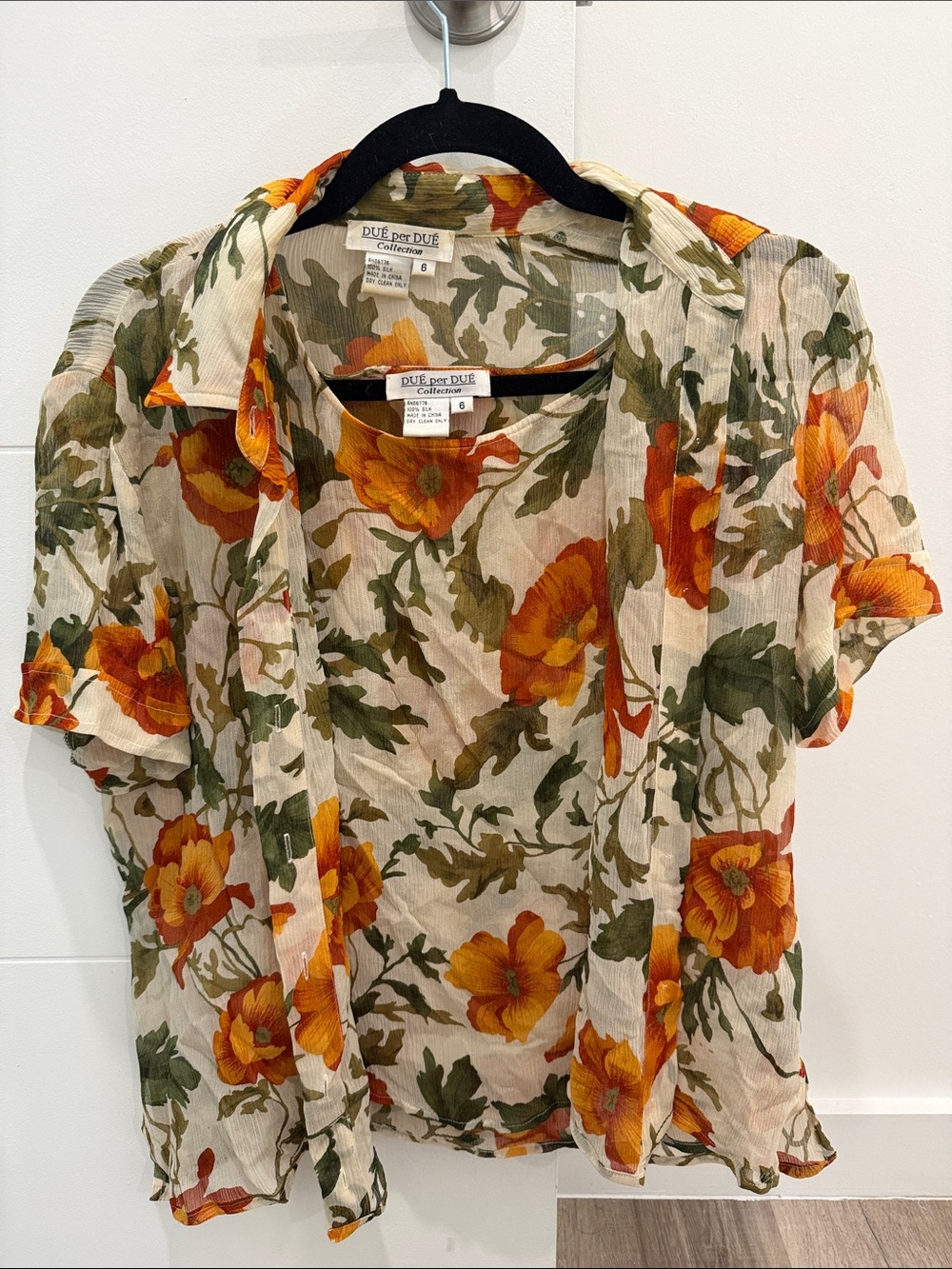 VINTAGE set tank + button down